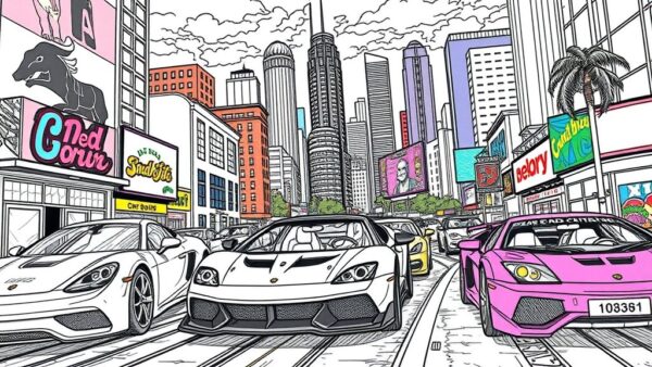 Les coloriages gta : une nouvelle façon de se détendre et créer