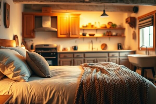 Créer une ambiance cosy avec des lumières et matériaux naturels